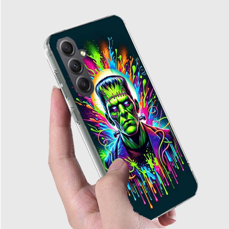 Horror F-Frankenstein Phone Case For Samsung A16 A26 A36 A56 A17 A03S A04S A02S A05S A50S A30 A20 A70S A40 A21 Galaxy Note 20 10