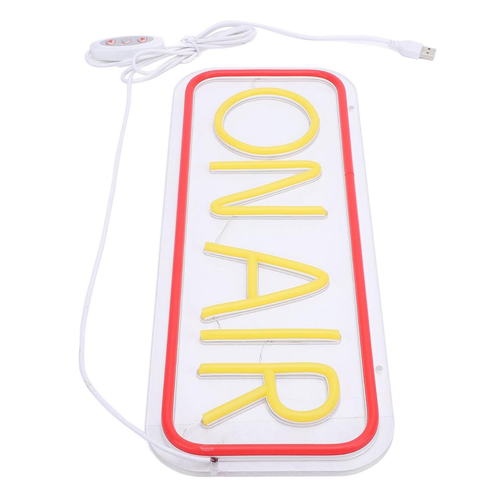 ON AIR Neon Sign USB Powered Neon Night Light for Live Streaming Recording Game Room Bar Studio Decoration