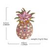 European and American New Colored Fruit Pineapple Brooch Design Sense Niche Fashion Corsage Women's Accessories Pin Jewelry