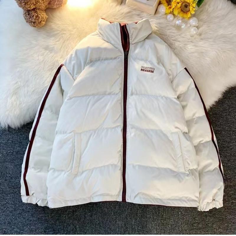 Zima w nowym stylu Mężczyźni mogą nosić modną, ciepłą, bawełnianą kurtkę z podszewką po obu stronach, na co dzień, modni mężczyźni