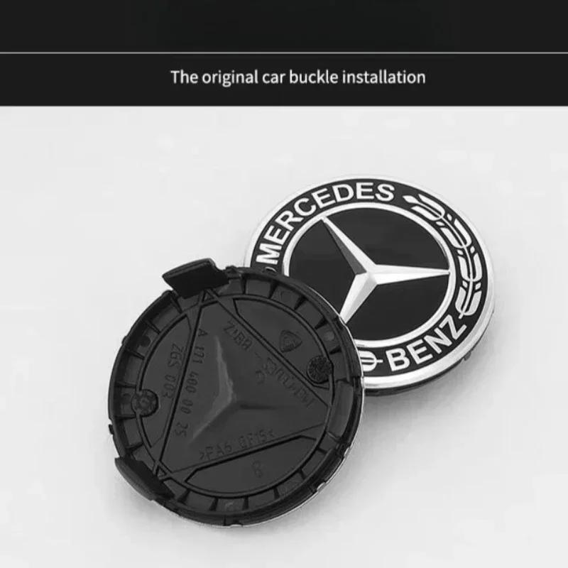 For Mercedes Benz 75mm Car Accessories ABS Wheel Center Hub Cover Rim Caps For Mercedes Benz Amg C180 C200 C260 W108 W124 W126 W