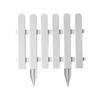 Dual-Use Plastic Picket Fence for Garden, Flower Bed, Courtyard, or School