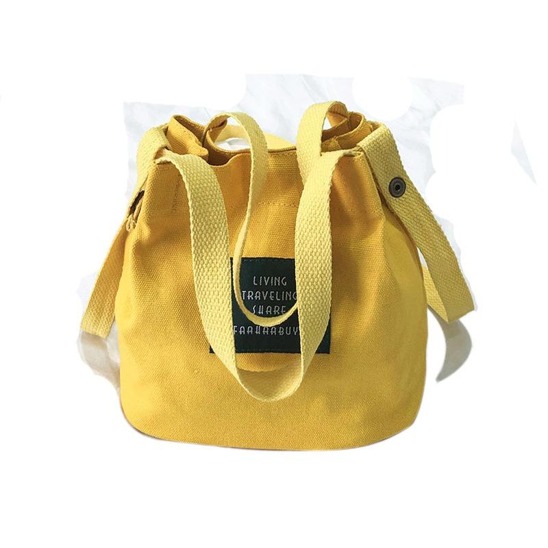 Walking Bag, Women's Crossbody Bag, Mini Canvas Bag, Japanese Cloth Bag, Cute Girl's Handbag, Water Bucket Bag, Miscellaneous Handbag