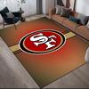 San Francisco 49ers2 Flanellmuster Quadratischer Teppich, Teppichläufer, Teppich für Wohnzimmer Schlafzimmer Sofa Spielzimmer Dekor, Rutschfeste Bodenmatte