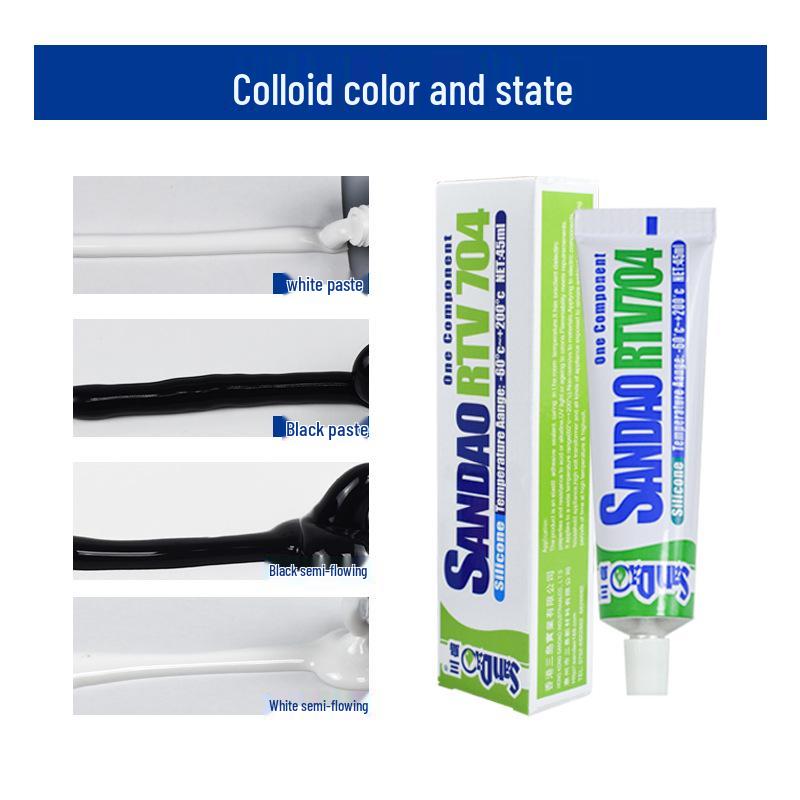 Mishima 704 Hochtemperatur-Silikondichtmittel für LED-Beleuchtung & Elektronik - Wasserdicht & Isolierend