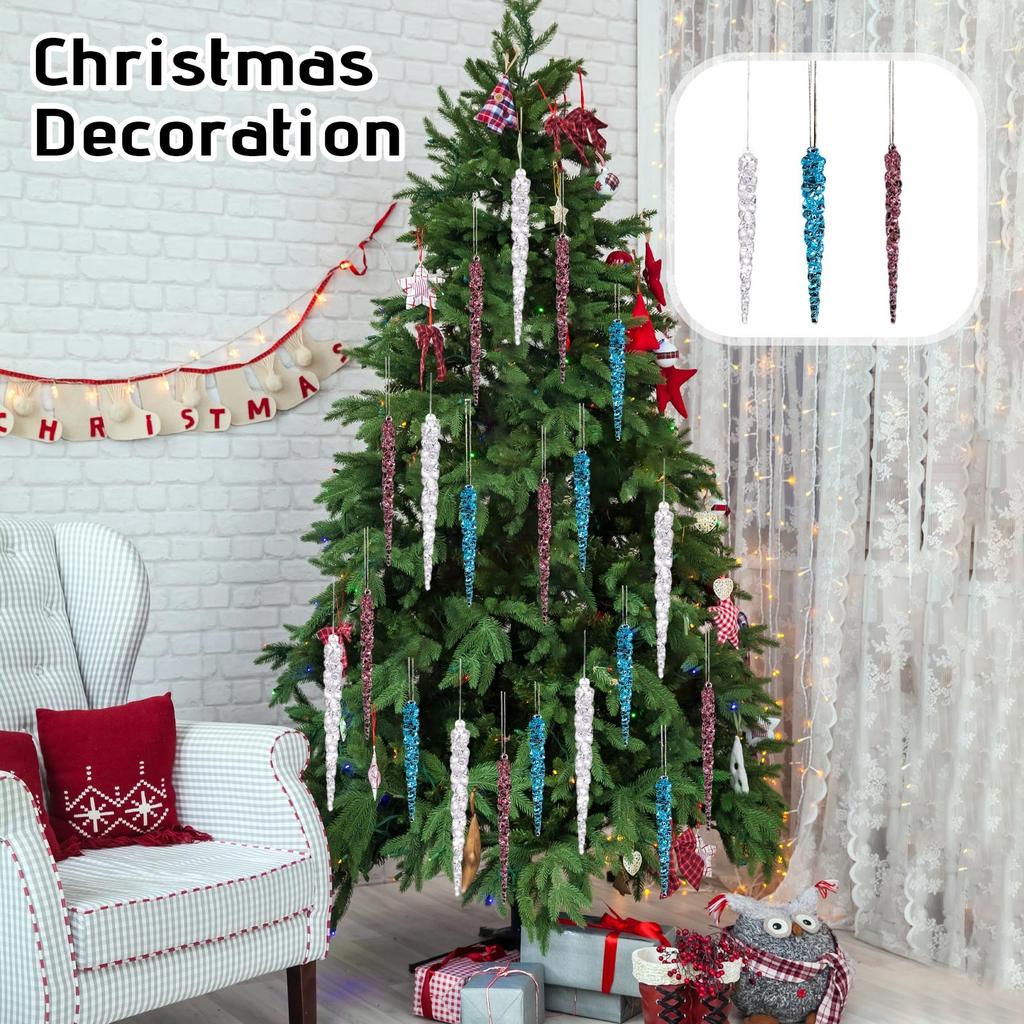 Weihnachtsdekorationszubehör Transparent 12 Stück Eistüten