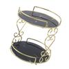 Cosmetic Storage Rack 2 Tier Makeup Organizer Shelf Bathroom Vanity Tray Jewelry Stand for Perfumes