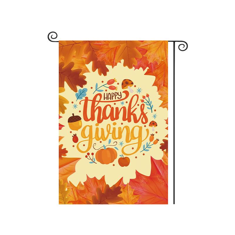 Thanksgiving Pumpkin Harvest Garden Flag for Outdoor Autumn Decor