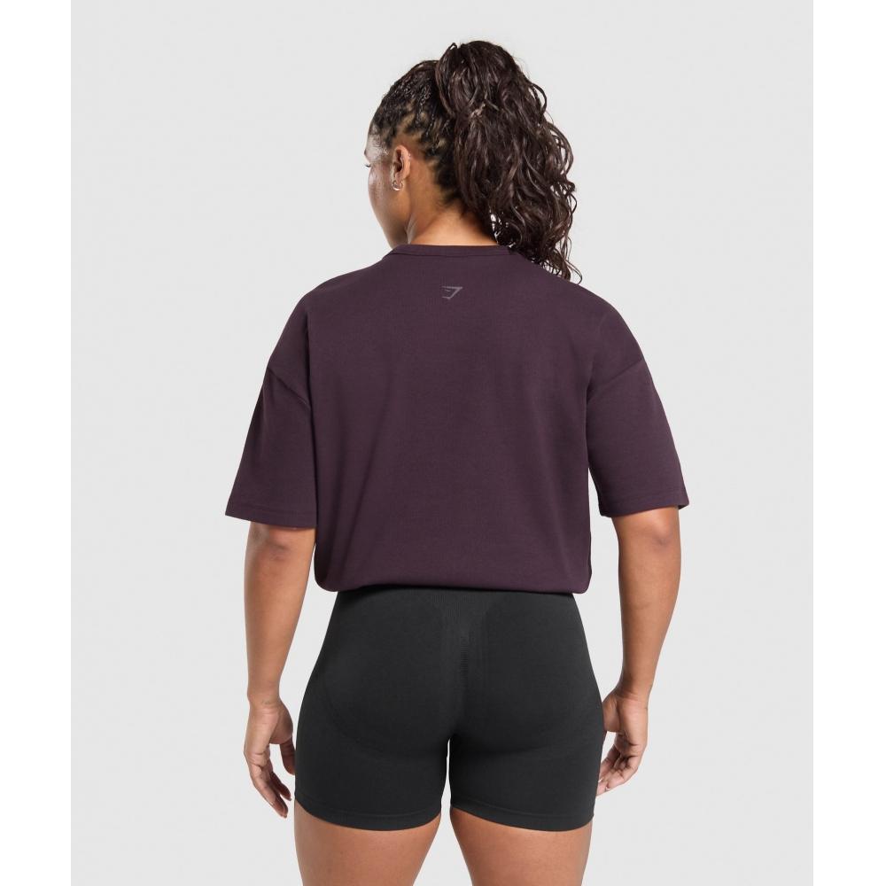 Gymshark Lifting Oversized Pump Cover Plum Brown B3c1q Nbzn