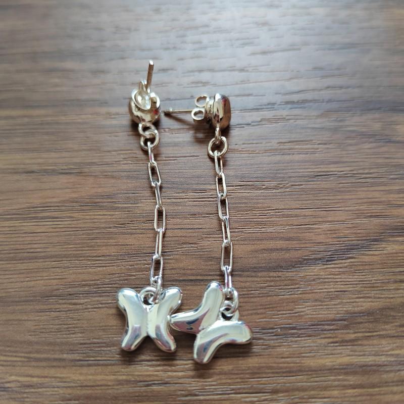 2026 new hot selling high-quality exquisite tassel butterfly earrings, suitable for casual and fashionable matching