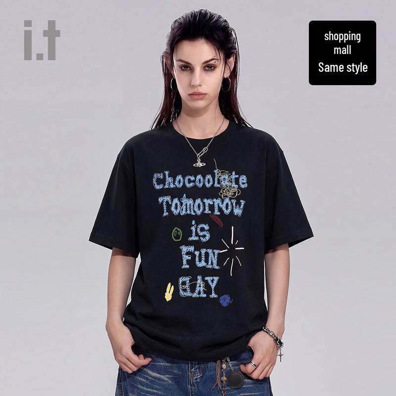CHOCOOLATE i.t Graffiti Print Cotton T-Shirt 3XL