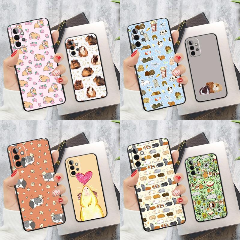 Cute Cartoon Guinea Pig Phone Case For Samsung Galaxy A15 A25 A55 A54 A34 A14 A35 A52 A32 A12 A51 A71 A13 A33 A53