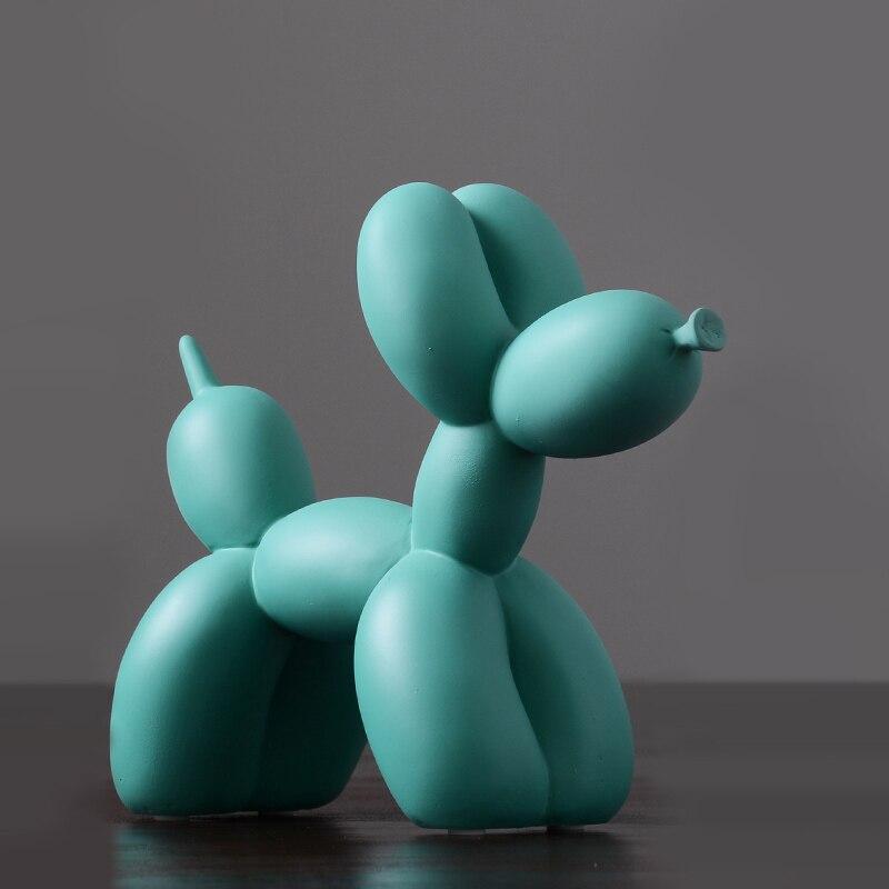 Nordic Creative Balloon Dog Home Decorations Living Room Bedroom TV Cabinet Adornment Cute Resin Animal Desktop Ornaments Gift