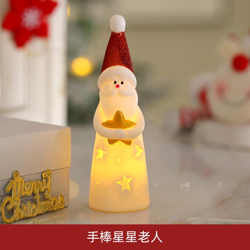 Santa Claus LED Night Light Creative Ambient Light Modeling Light Holiday Hanging Light Christmas Ornament Light