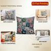 2D Floral Embroidered Pattern Decorative Cushion Covers Pattern Cushion Cover Suitable For Sofa Bedroom Car Pillow Cover