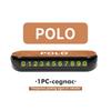 HIJK1 Suede Car Phone Number Plate Temporary Parking Card Stop Sign For Volkswagen VW Tiguan CC Jetta Polo Golf 4 5 6 Passat B5 B6 B7