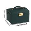 Simple Three-Layer Leather Drawer Jewelry Box Earrings Jewelry Storage Box Stud Earrings With Lock Jewelry Box Set