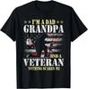 Mens Dad Grandpa Veteran Patriotic Father's Day Gift Unisex T-Shirt