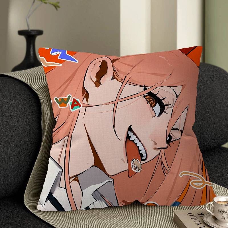 Power Comic Character Cushion Cover Pillowcase Upholstery Sofa Throw Pillow Home Decor Pillowcas