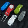 Golf Divot Repair Tool with Popup Button Mini Golf Divot Tools Golf Green Fork