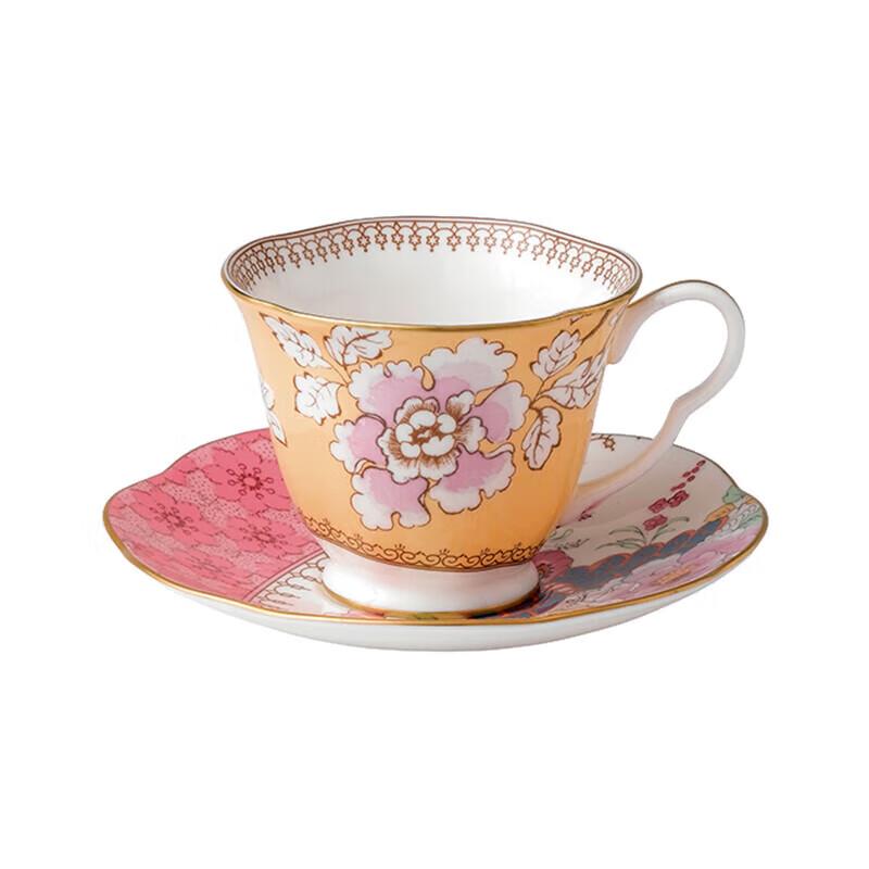 Wedgwood Butterfly Bloom Yellow Teacup and Saucer Set