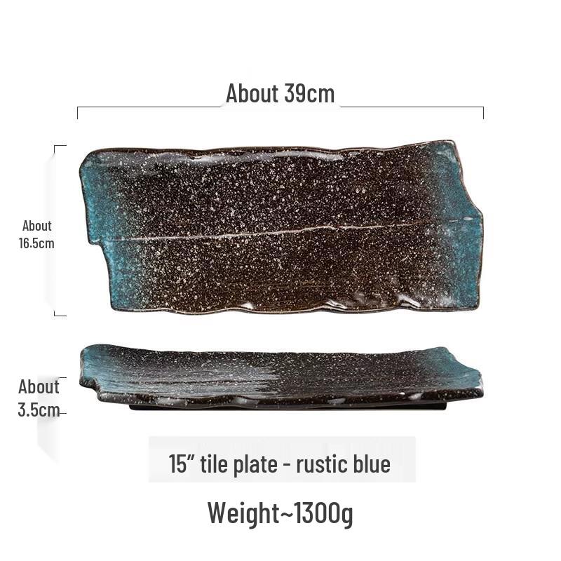 ZISIZ Japanese Ceramic Rectangular Plate