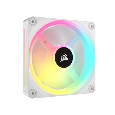 CORSAIR iCUE LINK QX120 RGB Expansion Kit White 120mm PWM RGB PC Case Fan iCUE LINK Connector (1 Fan, Included) CO-9051005-WW