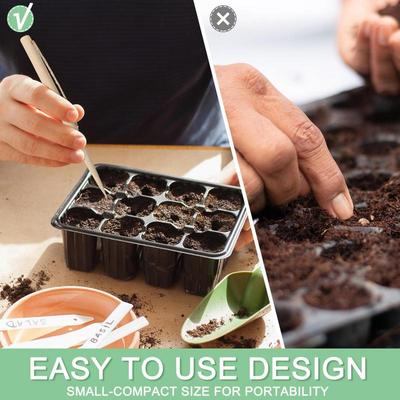 Wooden Plant Spacing Ruler Seeding Garden Template Spacer With Plant Dibber Wooden Accurate Gardening Tool for Vegetable Gardens