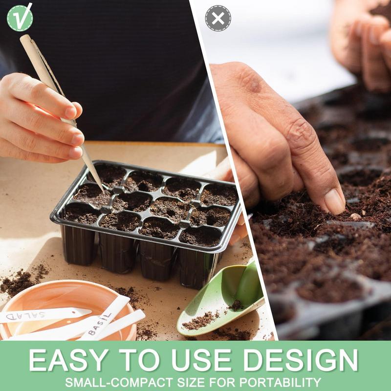 Wooden Plant Spacing Ruler Seeding Garden Template Spacer With Plant Dibber Wooden Accurate Gardening Tool for Vegetable Gardens