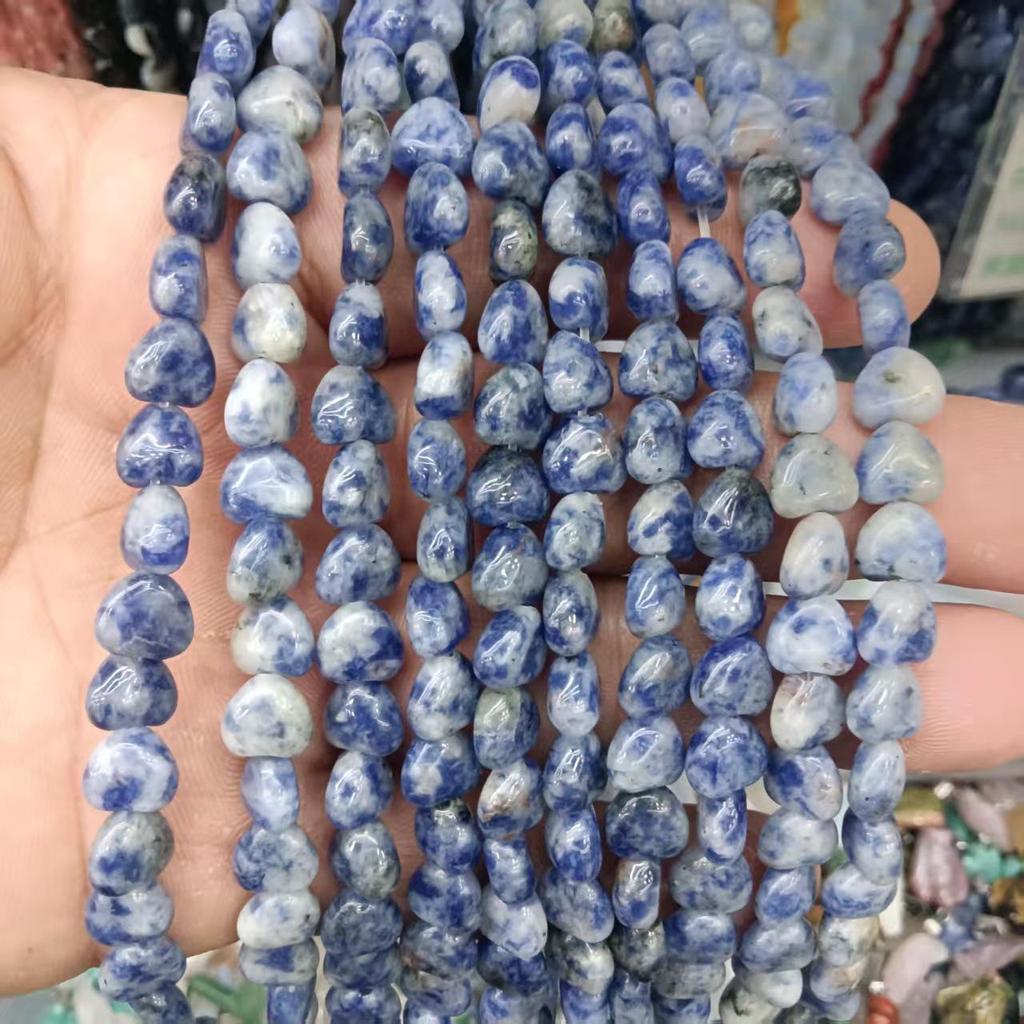 Heart-Shaped Crystal Agate Beads for DIY Jewelry and Clothing Accessories