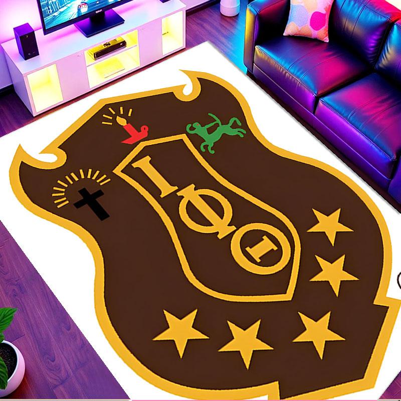 Iota Phi Theta Print Rug, Washable Floor Carpet, For Entryway Dorm Laundry Room Office Study, Home Decor Birthday Christmas Gift