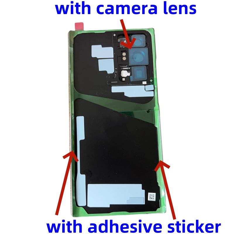 Zadní sklo kryt baterie pro Samsung Galaxy Note20 Note20Ultra SM-N9810 N9860 N986U1 Pouzdro Zadní kryt Náhradní díly Dveře