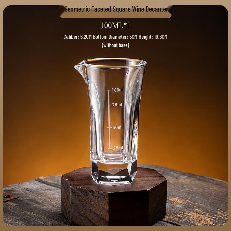 MZY Premium Gold Foil Geometric Glass Liquor Dispenser (100ml)