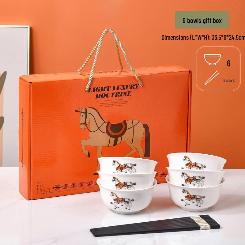 ZISIZ Cartoon Enamel Dinnerware Gift Set