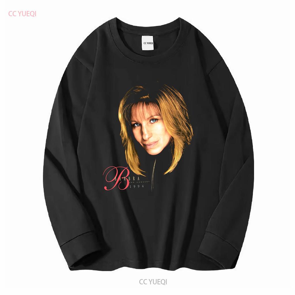 Barbra Streisand The Concert 1994 Maglietta Nera Taglia L RARA vintage Lavata Casual Unisex moda Grafica Comoda