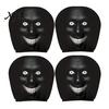 Funny Car Prank Gifts 4 Pcs Halloween Headrest Covers, Creepy Ghost Face Seat Easy Install Covers Protector, Universal Auto Decor for SUV Truck,