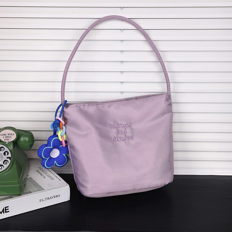Korean Muçu Embroidered Women's Bucket Handbag - Available in Large & Small Sizes, Perfect for Weddings, Birthdays, or Banquets.