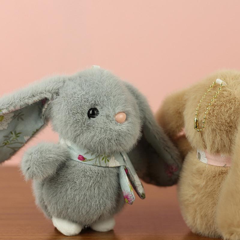 1 Stück Stoffhase Puppe Kawaii Ländlicher Hase Plüschtier Babys Schlafbegleiter Zeichentricktiere Puppe Kindergeschenk
