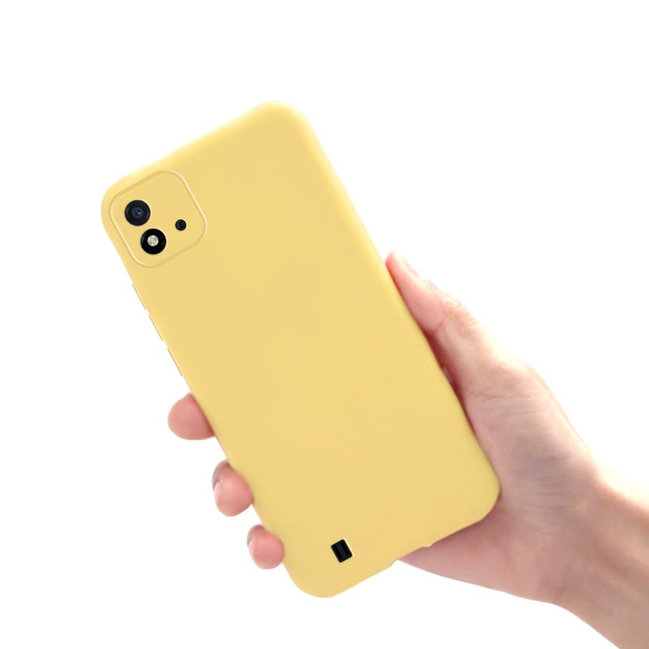 

Чехол для Oppo Realme C11 2021 Милый Однотонный Матовый Чехол-накладка для Realme C11 2021 C 11 RMX3231 Чехол для телефона Мягкий ТПУ Fundas Coque Realme C11 2021 жёлтый