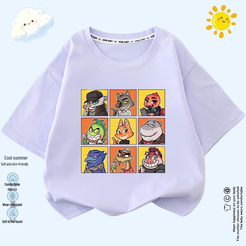 The Bad Guys Alliance 2 Unisex Kids Summer Short Sleeve T-shirt 140 cm светло-синий