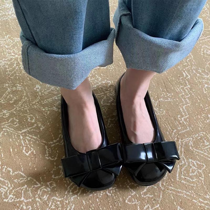 Flats Women Loafer Shoes Shallow Bow Casual Cozy Mary Jane Shoes Fashion New Spring 2024 Dress Lolita Party