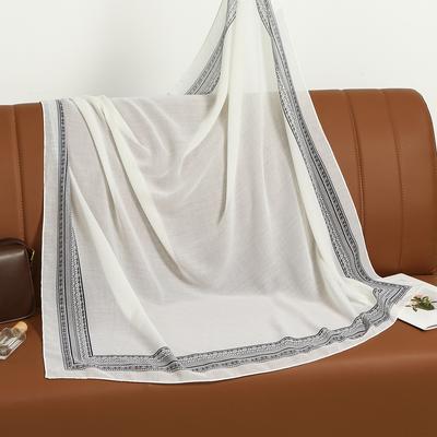 Ethnische Drucke Viskose Quadratischer Schal Hijab Damen Design Druck Damen Stola Wraps Foulard Stirnbänder Bufanda Großes Bandana Luxus