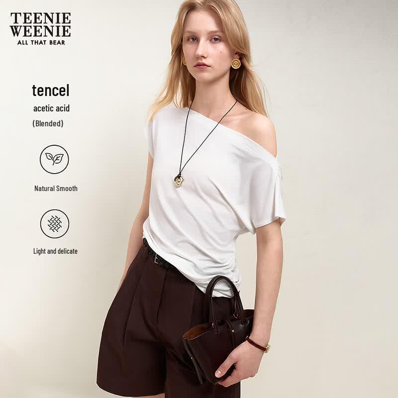 Teenie Weenie Bear Simple T-Shirt L белого слоновой кости