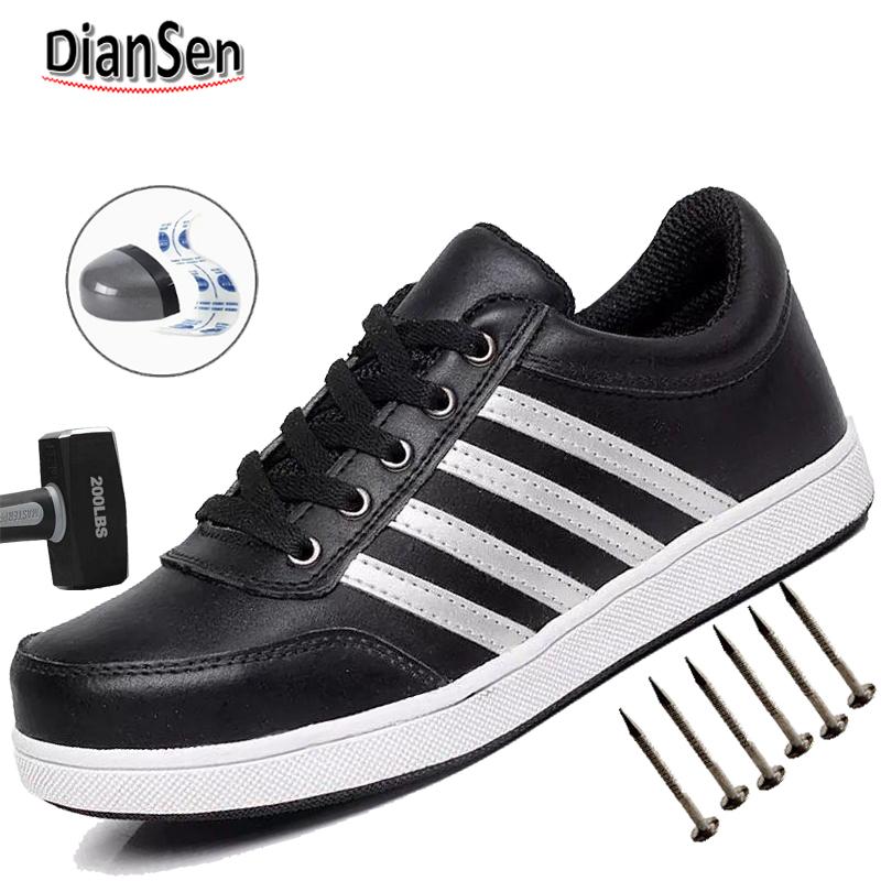 Chaussures de Travail pour Hommes à Embout Acier Bottes de Construction avec Protection Anti-Perforation | Chaussures Décontractées Biker Durables Résistantes à l'Eau