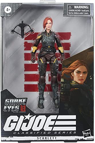 G.I. Joe Classified Series Snake Eyes: G.I. Joe Origins Scarlett Action Figure Collectible 20 Premium Toy, 6-Inch Scale, Custom Package Art [Parallel