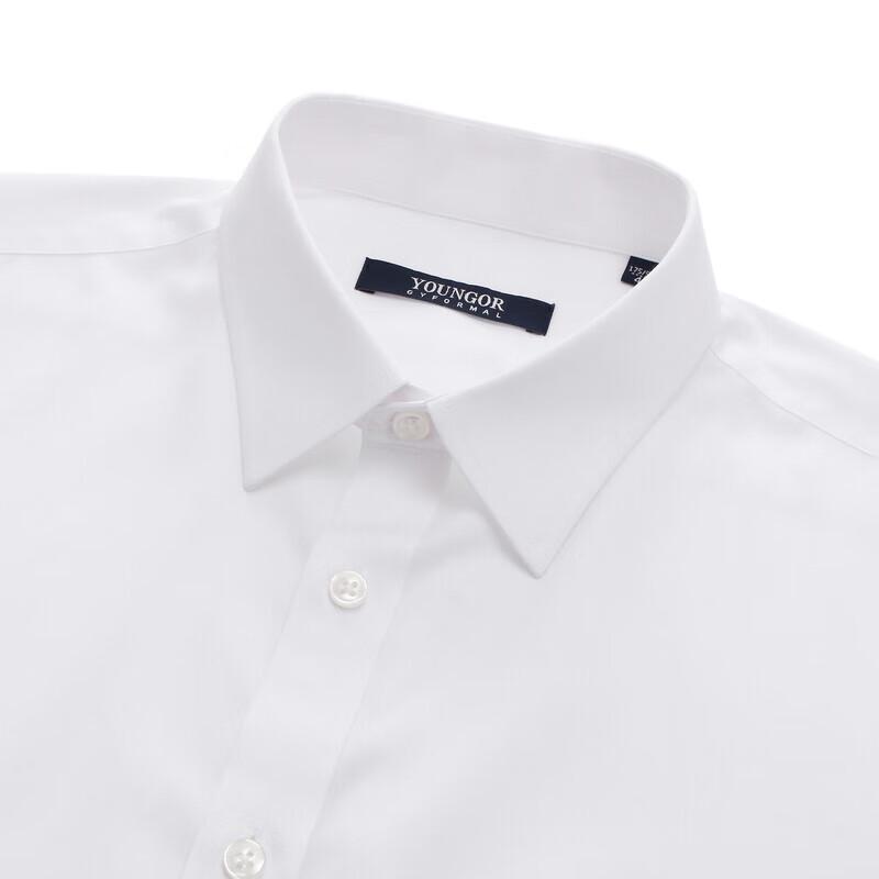 YOUNGOR Men's DP Wrinkle-Free Long-Sleeve Cotton Shirt