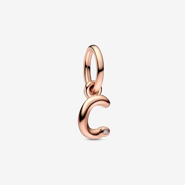 Nytt 925 sterlingsilver roséguld serien brevpärlhängande hänge som passar original Pandora armband gör-det-själv utsökt smyckengåva