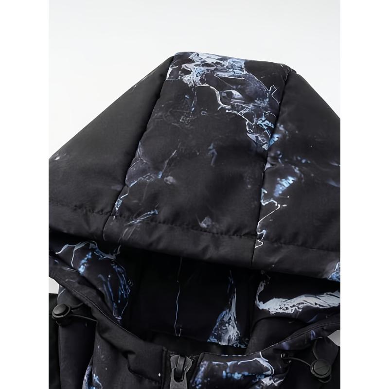 New Men'S Winter Thickened Warm Casual Hooded Jacket