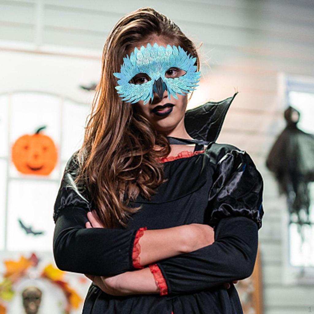 Akcesoria Maski Halloweenowe Półmaska na Twarz na Imprezę Klubową, do Odgrywania Ról, na Bal