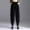 Women's Velvet Harem Pants Autumn and Winter High-Waist Loose Lantern Pants